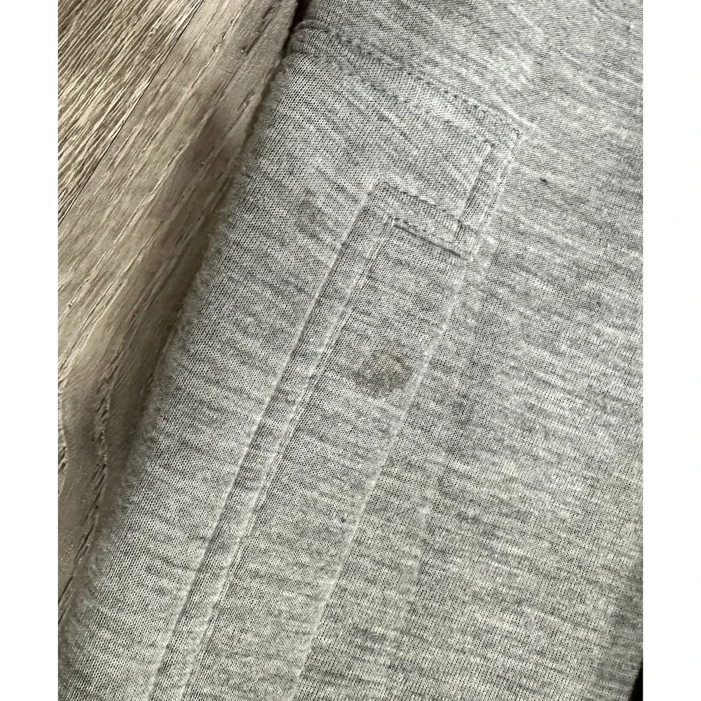 Banana Republic Sweater Mens Large Gray Cardigan Collared Heavy Full Zip Sweater